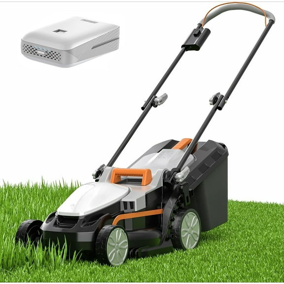 Cordless Lawn Mower 13 Inch, U20 Handy 20V Electric Lawn Mowers for Garden, Yard and Farm, 5 Heights Adjustment, Light Weight,4.0Ah Portable Battery Included
