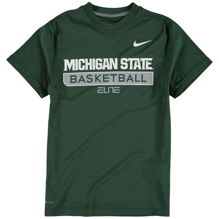 Youth Nike Elite Clothes Michigan State Spartans Nike Youth Basketball Legend Practice Elite Performance T-Shirt - Green ()