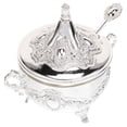 thumbnail image 3 of HEALEEP Home Kitchenware Sugar Container With Lid Silver Kitchen Storage 1Set, 3 of 8