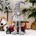 thumbnail image 6 of Cheapark Long-Legged Christmas Faceless Gnome Dolls - Rudolph Themed Bearded Hat Toys, Festive Decor for Holiday, 6 of 6