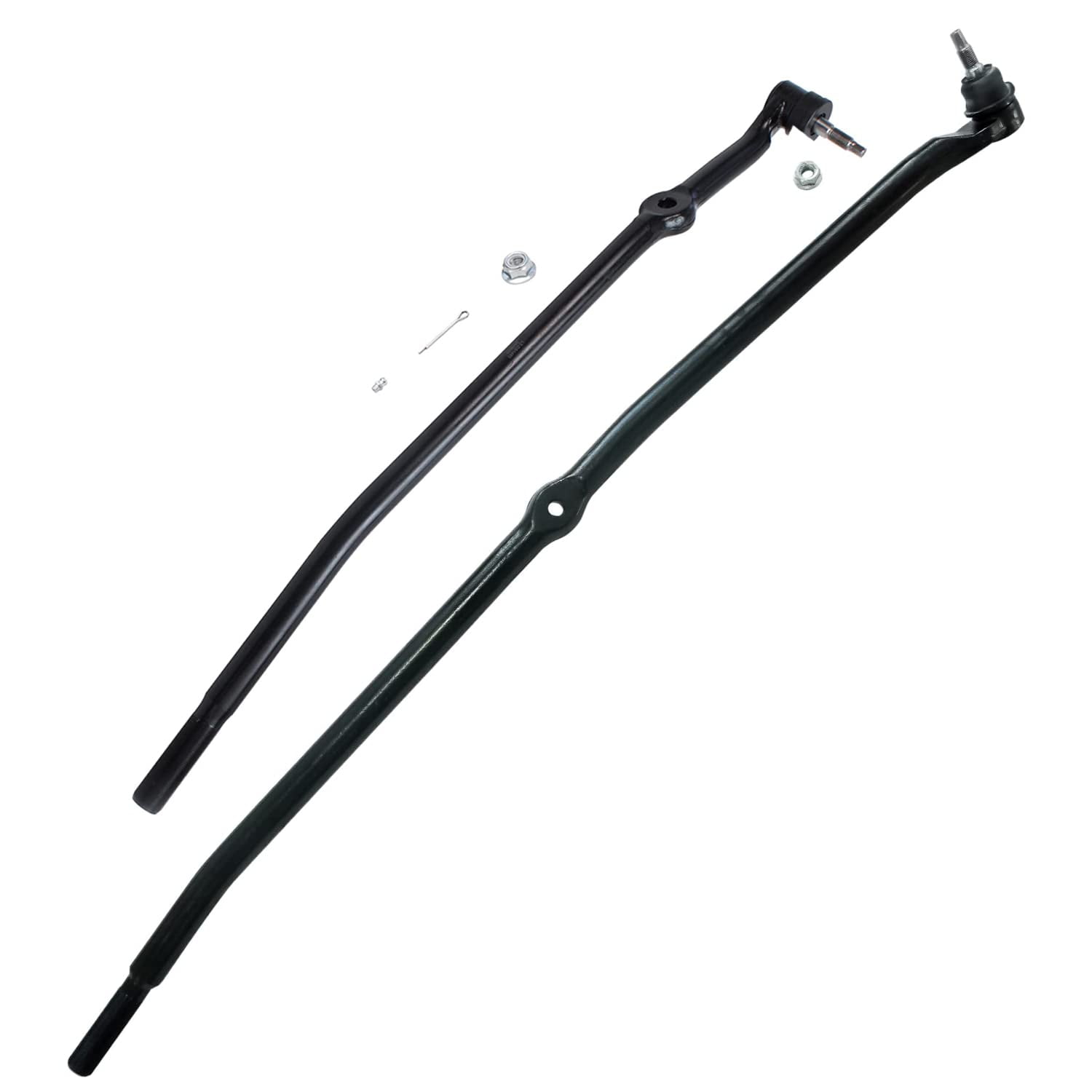 Detroit Axle - Front Suspension Kit - CV Axle Shafts + Lower and Upper Ball Joints + Inner Outer Tierods + Tie Rod Adjusting Sleeves for 2003 2004 2005 2006 2007 Dodge RAM 2500 3500-4WD