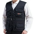 thumbnail image 4 of Handshe Men's Stylish Work Vest - Standing Collar, Multi - Pocket, Slim Fit for Outdoor Photography & Sports, 4 of 8