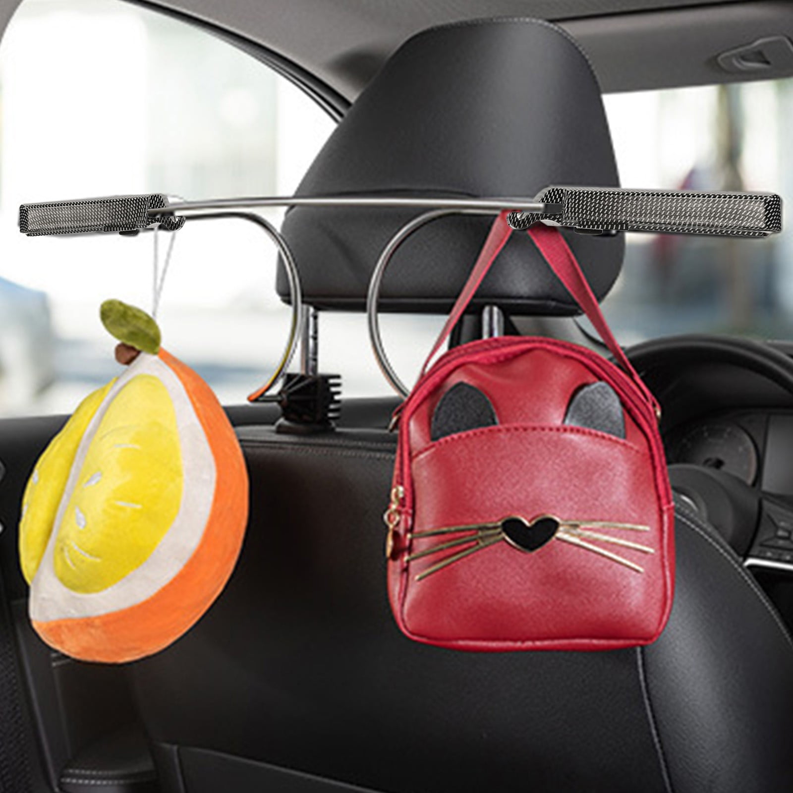 Car Clothes Hanger, Multifunctional Shopping Storage and Retractable Shelf for Cars, Space Saving Closet Organizer