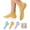 3 Pair (1blue+1yellow+1purple), variant on Pilates Socks with Grips for Women Yoga Socks Non Slip Barre Hospital Socks 6-Pairs Grippy Ankle Socks