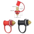 thumbnail image 4 of Kenally Poste de carga Profesional 12V remota Empalme de energía Puentes Conector Postes Suministros para vehículos RV Kits de Accesorios para vehículos recreativos Rojo y negro, 4 of 6
