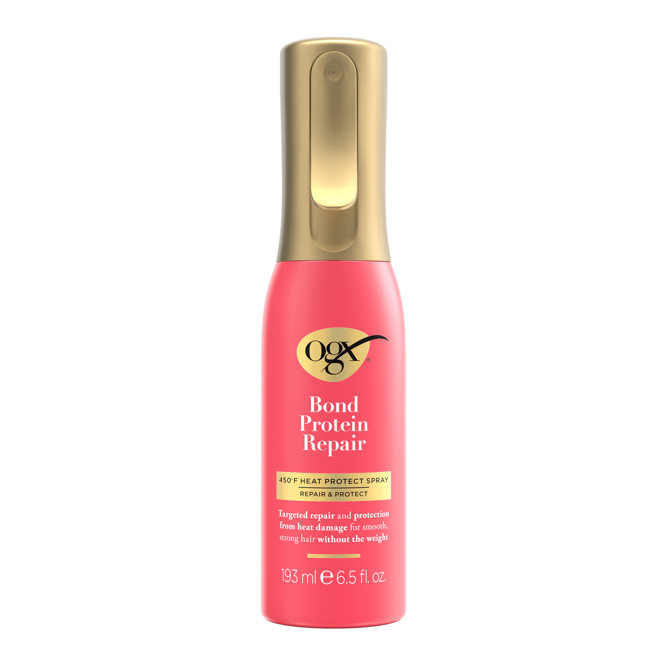 OGX Bond Protein Repair 450°F Heat Protect Spray, 6.5 Fl oz