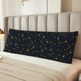 thumbnail image 5 of Naloa Constellation Super Soft 20x60 Body Pillow Case,Long Side Hidden Zipper（PILLOWS ARE NOT INCLUDED）, 5 of 6