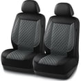 thumbnail image 1 of Fundas para Asiento de Coche Skechers de Lujo en Cuero Sintético Impermeable Gris, 1 of 7
