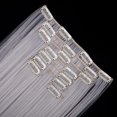 thumbnail image 3 of SHCKE 8Pcs Clip in Hair Extensions 26 Inch Straight Synthetic Hair Extensions Silver Grey Double Weft Hair Extensions Hairpiece for Women, 3 of 6