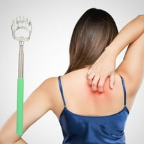 Stainless Steel Telescopic Back Scratcher Extendable Massage Tool for Adults Instant Itch Bear Rake Design