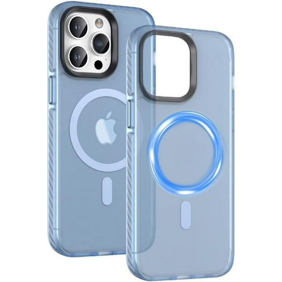 Magnetic Case for iPhone 14 Pro Max Phone Case Compatible with MagSafe Shockproof Protection Slim Translucent Matte Cover for iPhone 14 Pro Max 6.7" - Blue