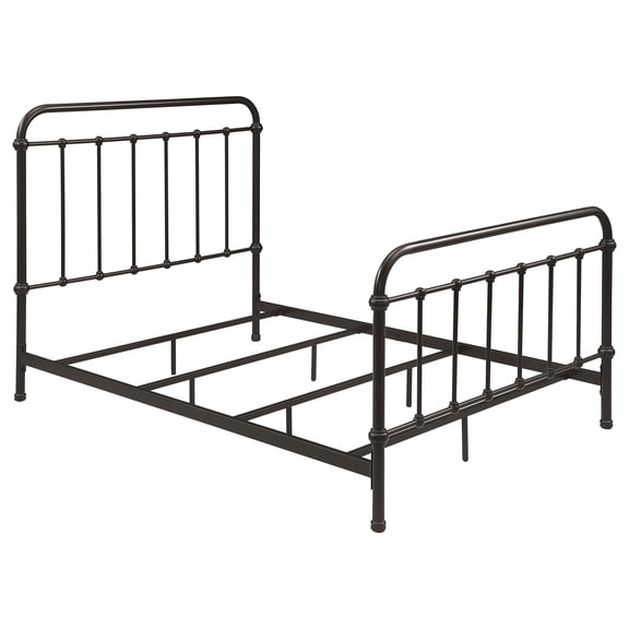 Livingston Full Panel Metal Bed Dark Bronze