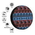 thumbnail image 3 of Bingfone Vintage Corn Pattern in Red Blue Spare Tire Cover Weatherproof Universal Wheel Protectors for RV Camper Travel Trailer SUV Truck-15 inch, 3 of 8