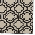 thumbnail image 4 of Salonika Reversible Rug Quatrefoil Black 5x8 Flat Woven Indoor Outdoor, 4 of 4