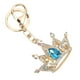 thumbnail image 5 of Llavero con forma de corona de diamantes de imitación, brillante, diseño exquisito, para coche, colgante, bolso, adorno, azul, 5 of 14