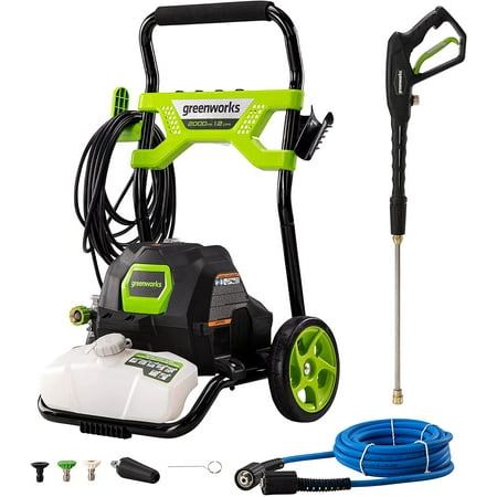 not tested - Greenworks Premium 2000 PSI 1.2 GPM Electric Pressure Washer  5118202VT