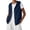 L0126 Navy, variant on Women Sleeveless Hooded Zip Up Casual Sweatshirt Waistcoat With Pockets Outwear Jacket
