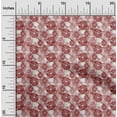 thumbnail image 2 of oneOone Viscose Chiffon Dark Rose Brown Fabric Floral Quilting Supplies Print Sewing Fabric By The Yard 42 Inch Wide, 2 of 4