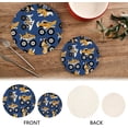 thumbnail image 4 of SKYSONIC Monster Trucks Pot Holders Trivets, 2 Pcs Heat Resistant Trivets,Blue Funny Cotton Thread Weave Mats for Hot Pads Pans Pot Bowl Teapot for Kitchen Decor, 4 of 7