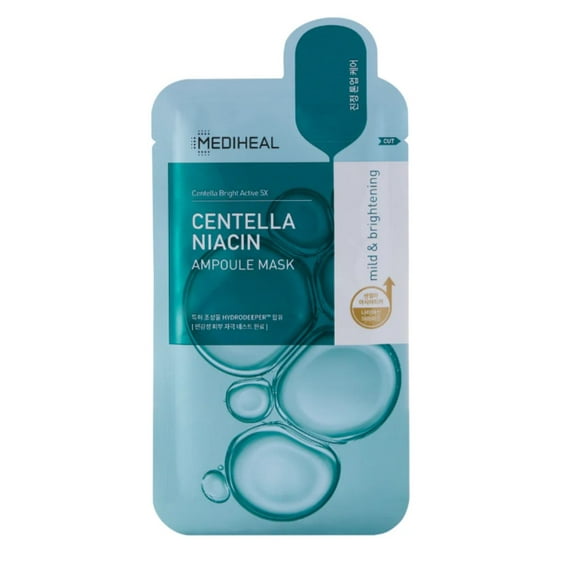 Mascarilla AMPOULE C MEDIHEAL CENTELLA NIACIN 10 piezas