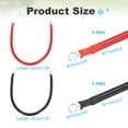 thumbnail image 2 of 2PCS 4 AWG Battery Cable, 1.5ft Battery Inverter Cables with 3/8" Ring Terminals for Marine Solar Boat Car RV, Red Black, 2 of 6