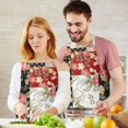 thumbnail image 3 of Pioneer Flower Floral Print Pattern Apron-Garden Aprons for Women with Pockets-Cotton Linen Waterproof Kitchen Cooking Gardening Aprons Adjustable for Kitchen,Cooking,BBQ and Salon 33x27 Inch, 3 of 7