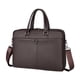 thumbnail image 5 of Bolso de negocios para hombre, maletín, bolso de mano, bolso para ordenador, para viajes de negocios, trabajo de oficina PU marrón, 5 of 8