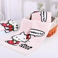 thumbnail image 6 of Hello Kitty Towel Sanrio Kawaii Pure Cotton Rectangular Absorbent Cartoon Gauze Children's Washing Hand Face Towel Plush Gift, 6 of 8