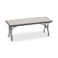 thumbnail image 2 of IndestrucTables Resin Rectangular Folding Table 72w x 30d x 29h Granite/Black, 2 of 2