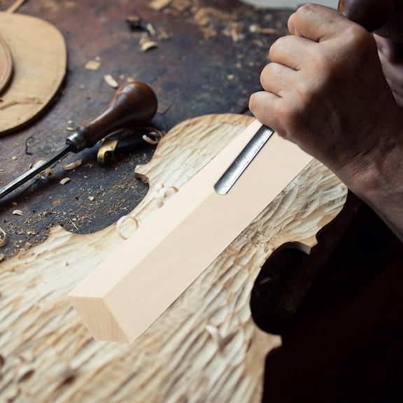 HOOWIFFY 10Pcs Beige Basswood Carving Blocks Softwood Texture Easy to Carve for Home Crafts and Projects