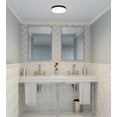 thumbnail image 2 of Quoizel Weldin Integrated LED Matte Black White Flush Mount - Matte Black White, 2 of 2