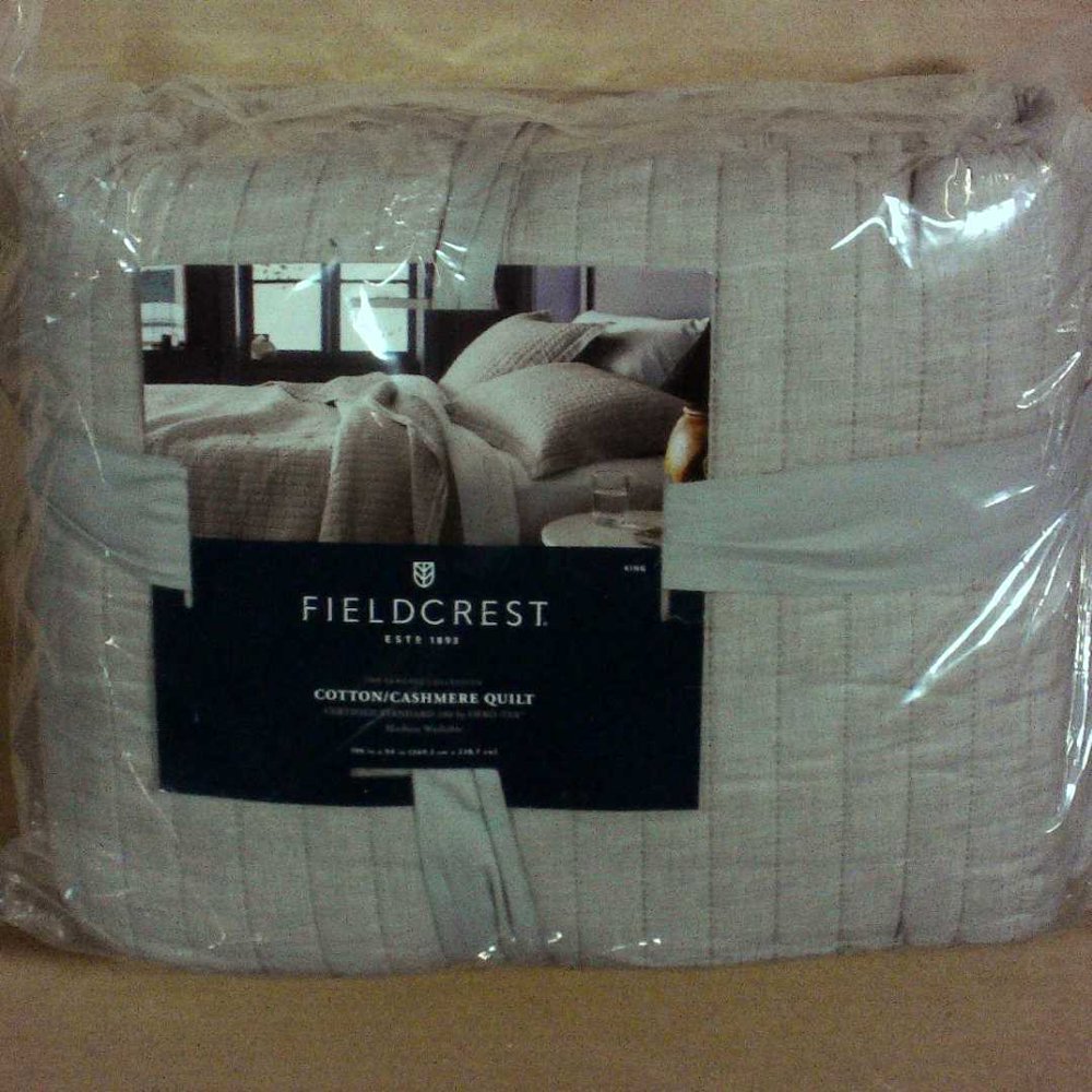 Cotton Cashmere Quilt Fieldcrest Gray (King)