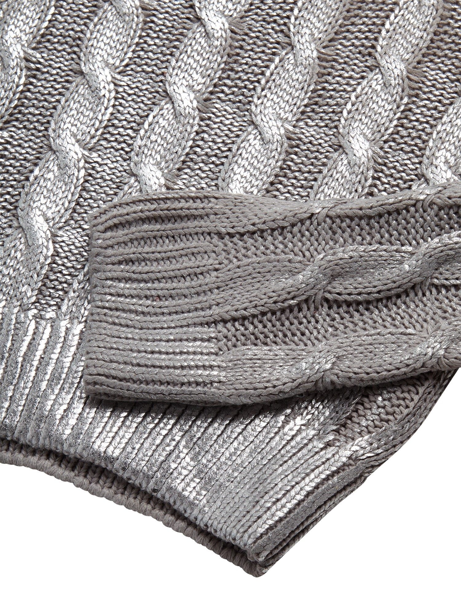 Jessica Simpson Girls Foil Knit Sweater, Sizes 7-16