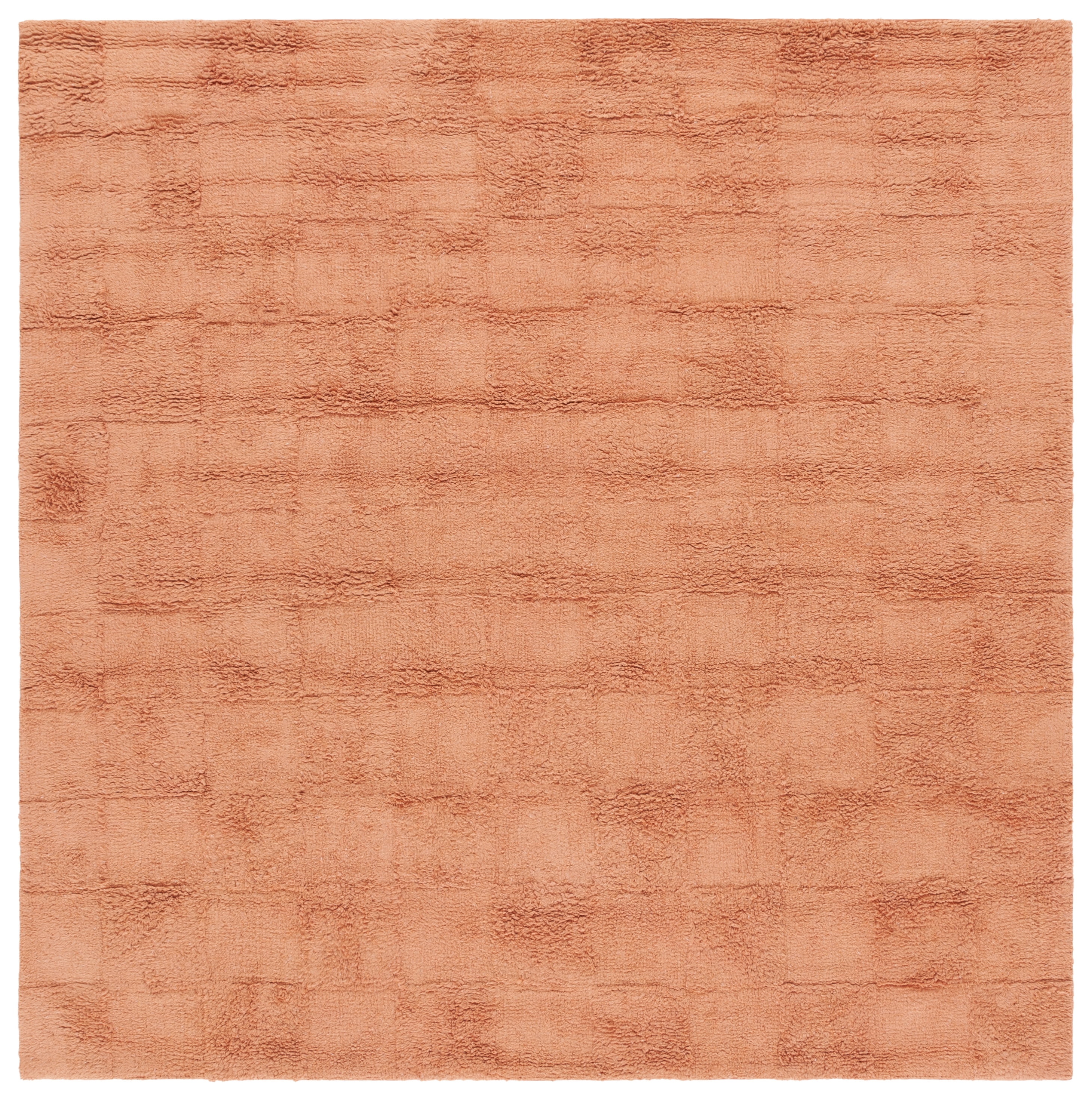 Safavieh Easy Care Coty Checkered Area Rug, Rust, 6' x 6' Square