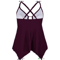 thumbnail image 3 of Firpearl Women's Tankini Swimsuits Modest Flowy Crossback Plus Size Bathing Suit Top, 3 of 5