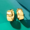 thumbnail image 5 of Ross-Simons Italian 14kt Yellow Gold Huggie Hoop Earrings, Women's, Adult, 5 of 8