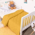 thumbnail image 5 of Ultra Soft Microfiber Toddler Comforter - Down Alternative Lightweight Crib Quilted Blanket, 39" x 47", Yellow, Ntbay, 5 of 5