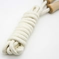 thumbnail image 6 of Jump Rope for Kids - Wooden Handle - Adjustable Cotton Braided Fitness Skipping Rope, 6 of 6
