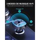 thumbnail image 4 of Transmisor FM Bluetooth para coche, reproductor de música MP3 inalámbrico Bluetooth 5.0, adaptador de radio, llamadas manos libres, dos puertos USB de 5 V/2,4 A y 1 A, cargador de coche, 4 of 5