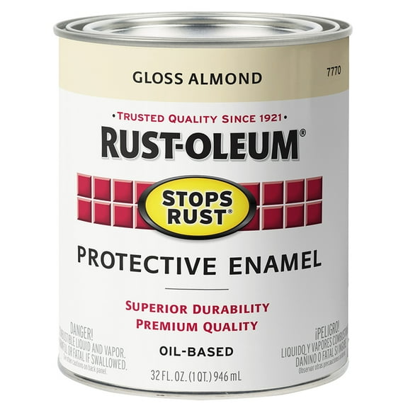 2-Pack of 1 qt Rust-Oleum 7770502 Almond Stops Rust Protective Enamel