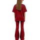 thumbnail image 5 of Camisas de Manga Larga de Niños Tamaño 12-14 Juventud Color Sólido Manga Corta Superior Y Pantalones Largos de Dos Piezas Conjunto de Niños de Vestir Casual, 5 of 6
