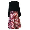 thumbnail image 2 of Richie House Girls' Long Style Polka Dot Dress with Cape RH1508, 2 of 2