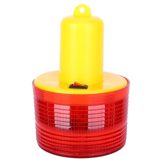 Ccdes Lumière d'Urgence Solaire, 1 Pce Lampe de Signalisation LED d'Urgence Solaire, Lampe d'Alarme pour Circulation Routière Bateau Lumière Rouge, Lumière d'Avertissement LED