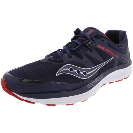 

Saucony Men s Guide Iso Navy / Red Ankle-High Fabric Running Shoe - 13M
