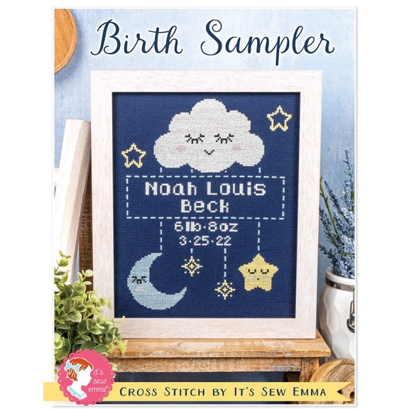Birth Sampler Cross Stitch Pattern
