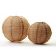 thumbnail image 5 of Koyal Wholesale Hanging Burlap Lanterns Decorations, Real Burlap Fabric, 8-inch and 10-inch, 2-Pack, 5 of 5