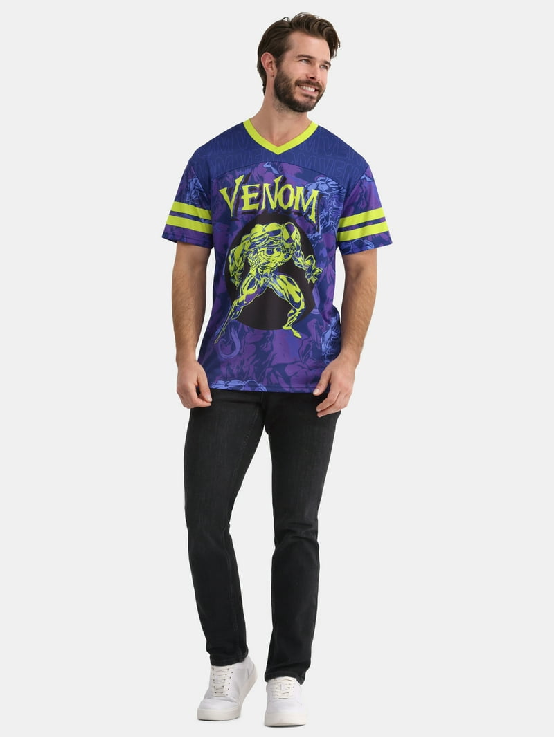 Venom Men's Graphic Soccer Jersey - Lightweight, Sizes XS-3XL