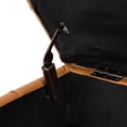 thumbnail image 4 of 22 inches Pet Friendly Leather | Orange Ottoman for Entryway Storage, 4 of 6