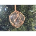 thumbnail image 3 of Handcrafted Model Ships Clear-Glass-4-Old-X 4 in. Clear Japanese Glass Ball Fishing Decoration Christmas Ornament, 3 of 3