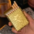 thumbnail image 2 of LAICAIW Three Open Alloy Cigarette Case Peaky Blinders Creative 3-Sided Carved Ultra-Thin Case Classical European, for Regular Size Cigarettes Personalized Bronze, 2 of 6